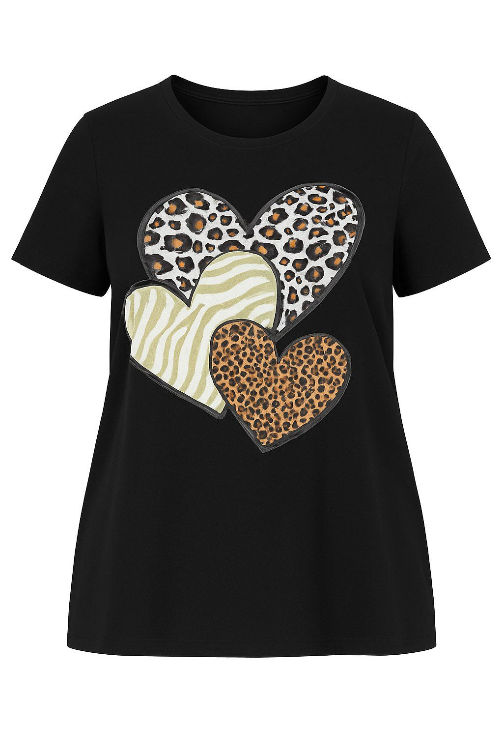 T-Shirt mit Leopardenmuster
