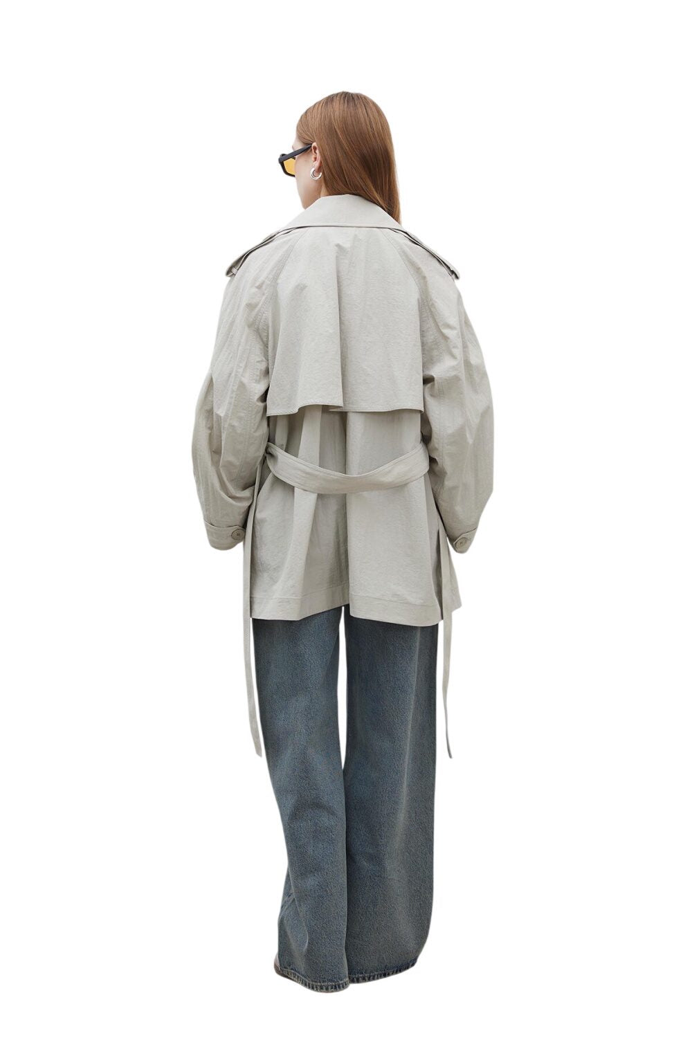 Lissabon Oversized Trenchcoat Grün