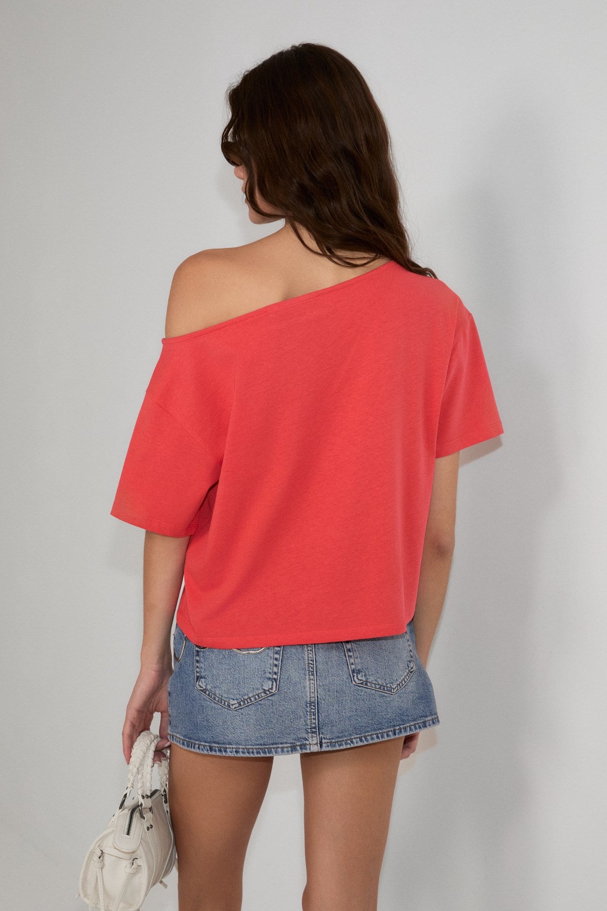 MANAIA One-Shoulder Bio-Baumwollshirt
