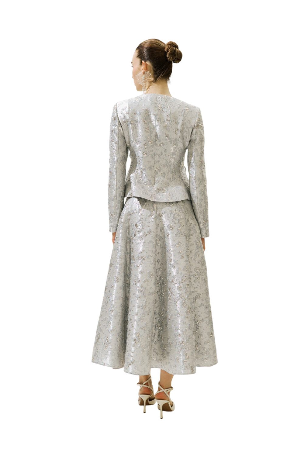 MARY ABENDKLEID JACQUARD-JACKE SCHWARZ