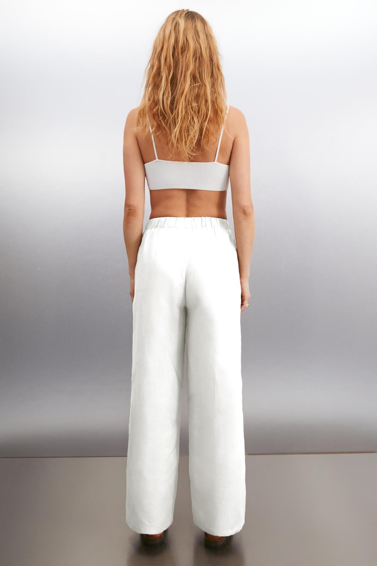 MELANTHA Damen Leinenhose