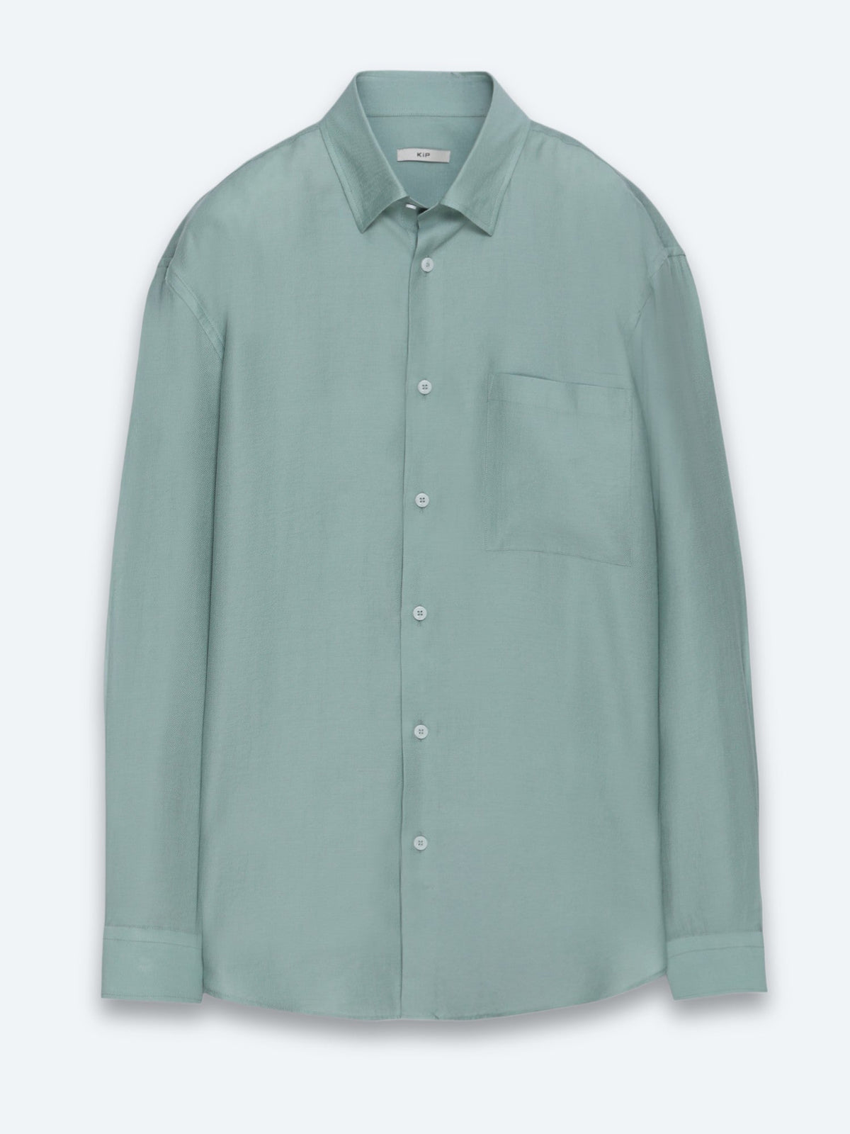 Mintfarbiges Oversize-Weitgewebe Shirt