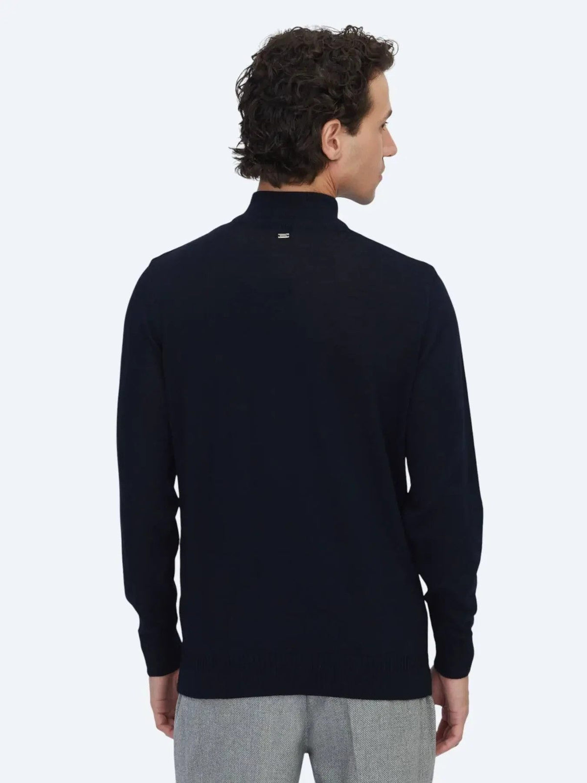 Navy Blau Strickpullover