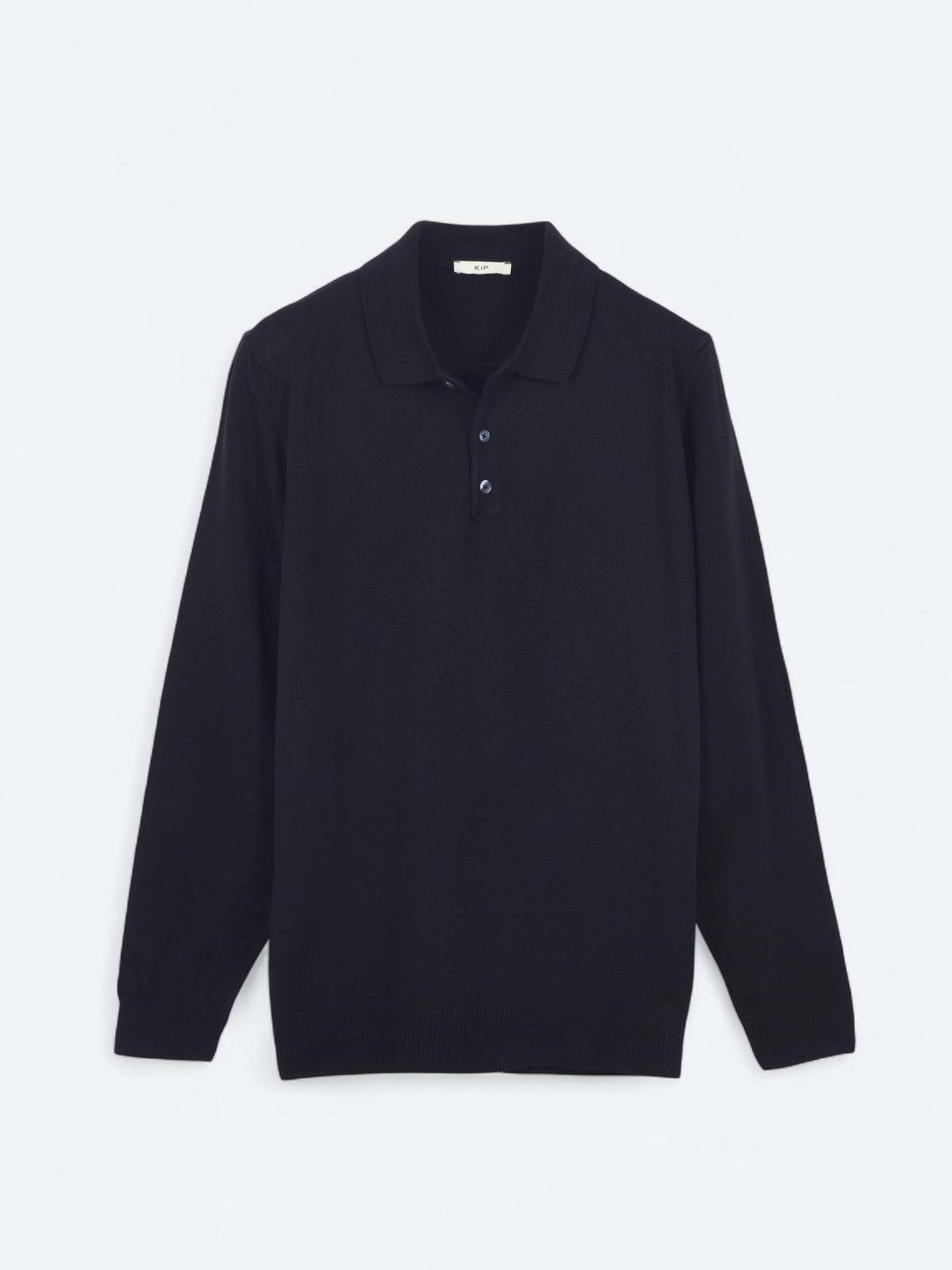 Marineblaues Strick-Sweatshirt