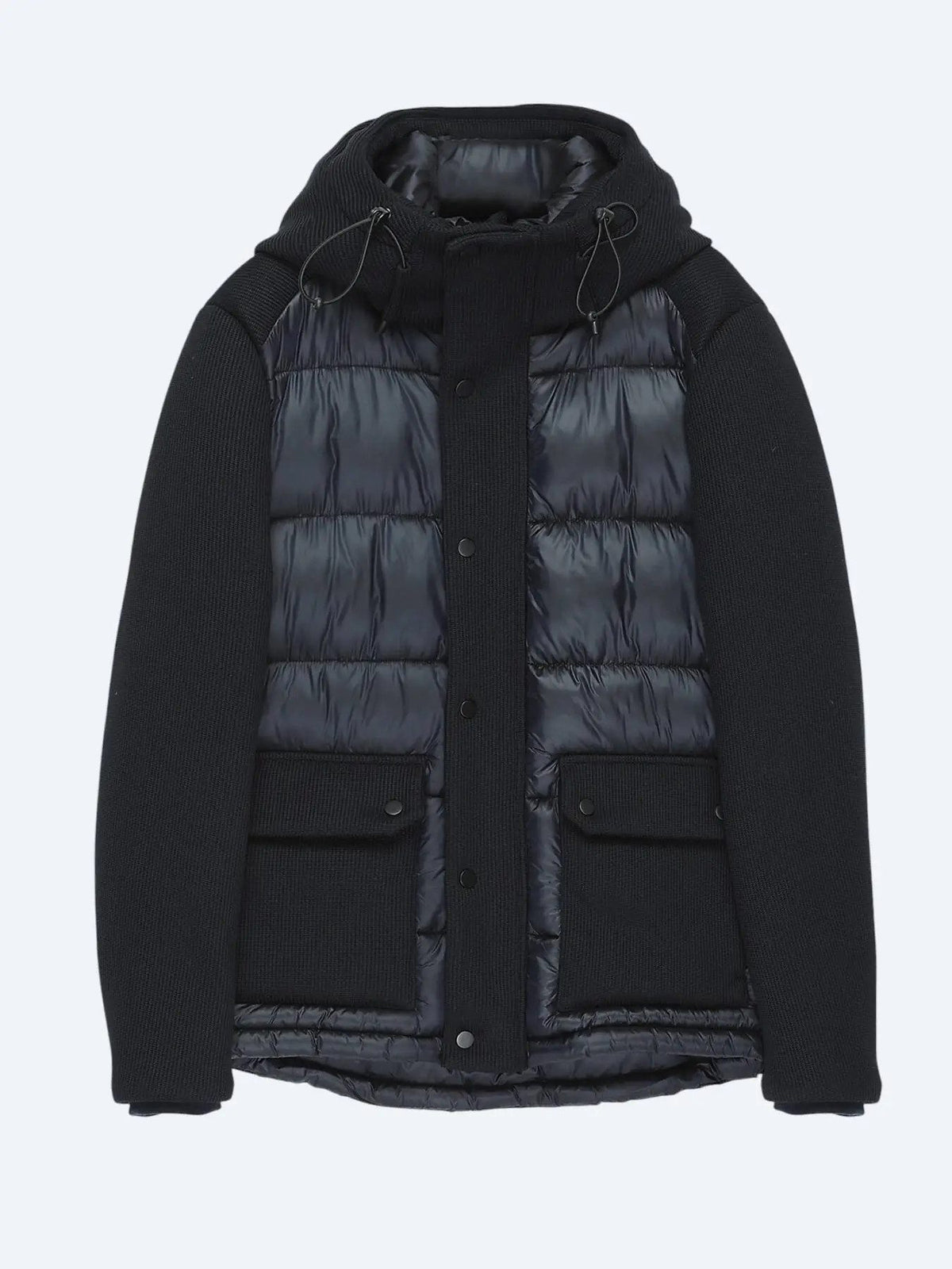 Marineblau Regular Fit Kapuzenjacke
