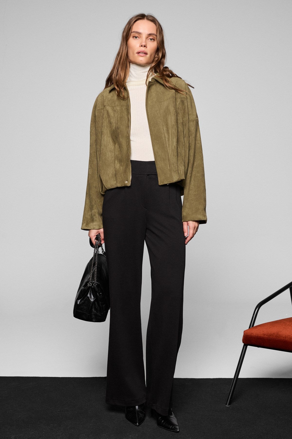 NELOURA Fischerbluse Stretch
