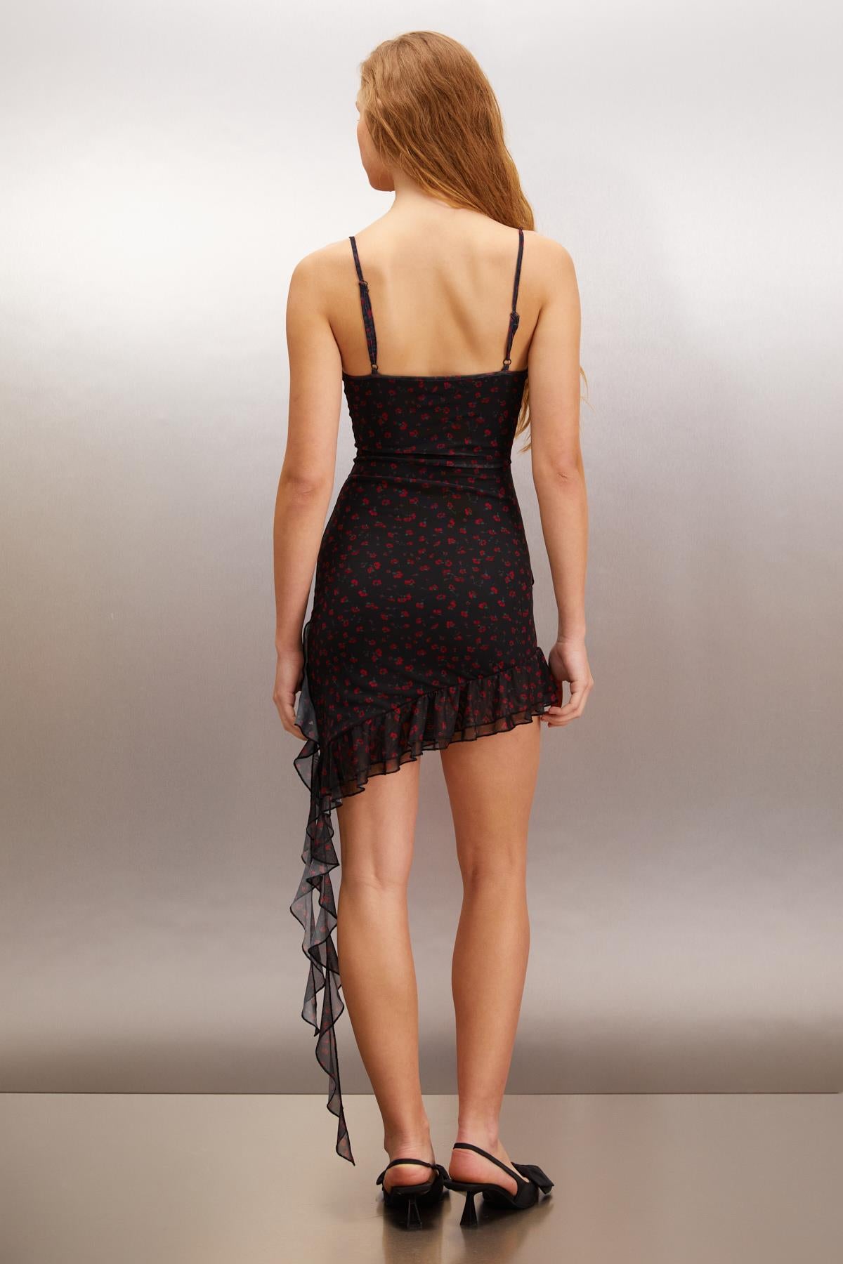 NIMUA Damen Mesh Midikleid