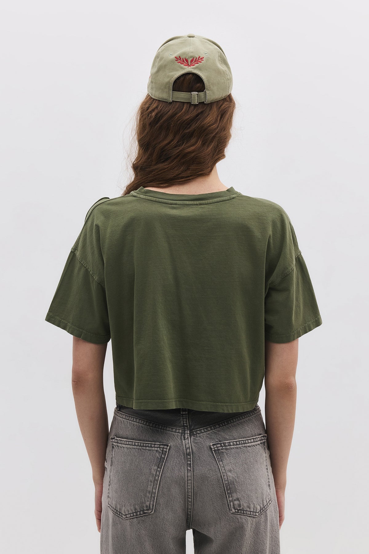 Kurzärmeliges Crop-T-Shirt