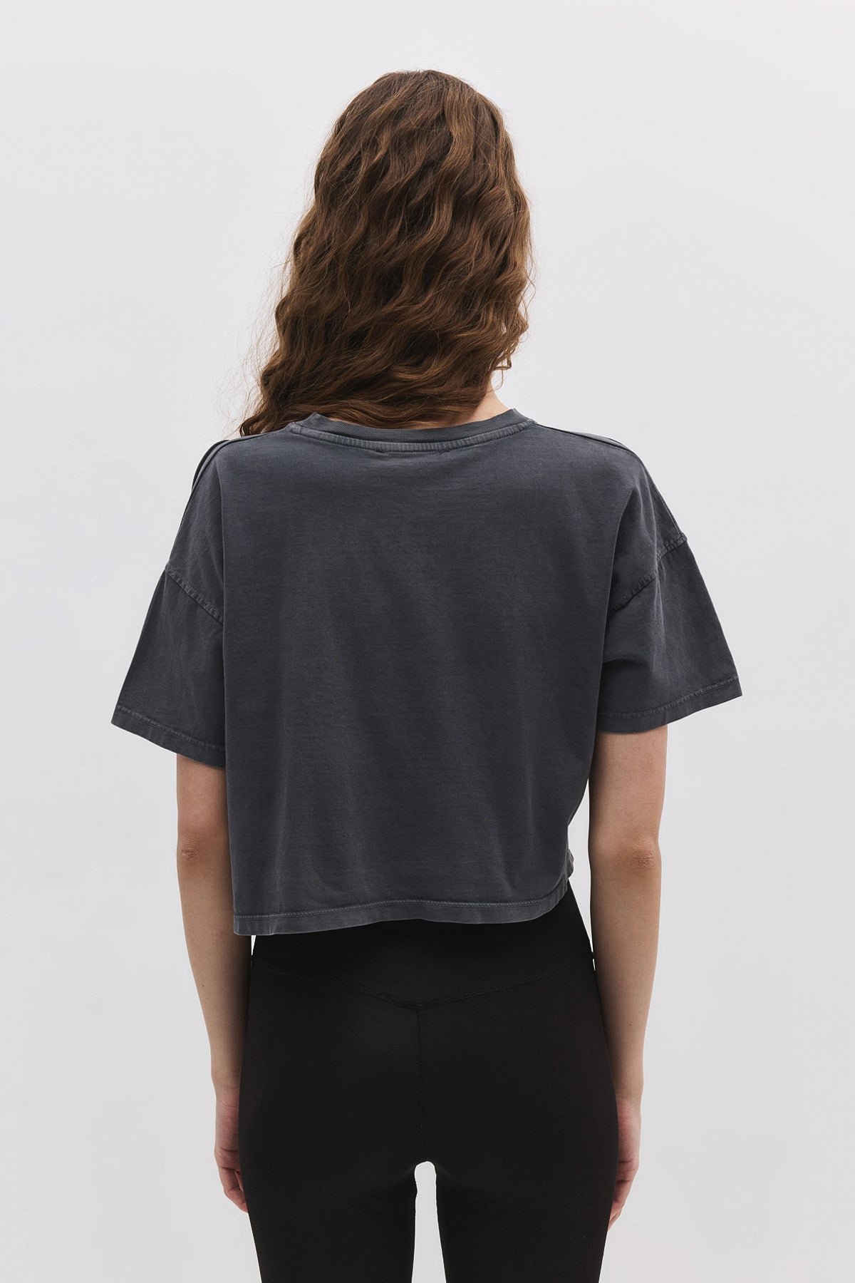 Kurzärmeliges Crop-T-Shirt