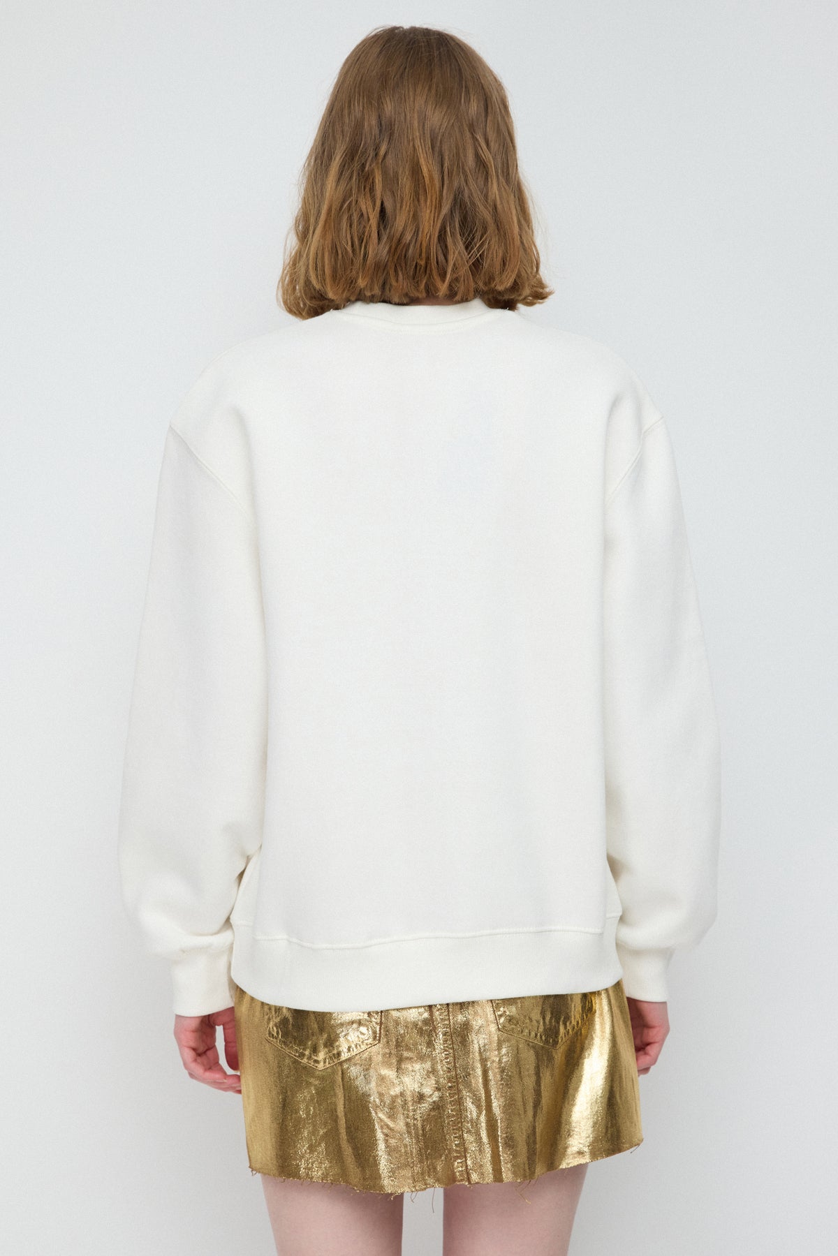 Oversize-Sweatshirt mit Rundhalsausschnitt