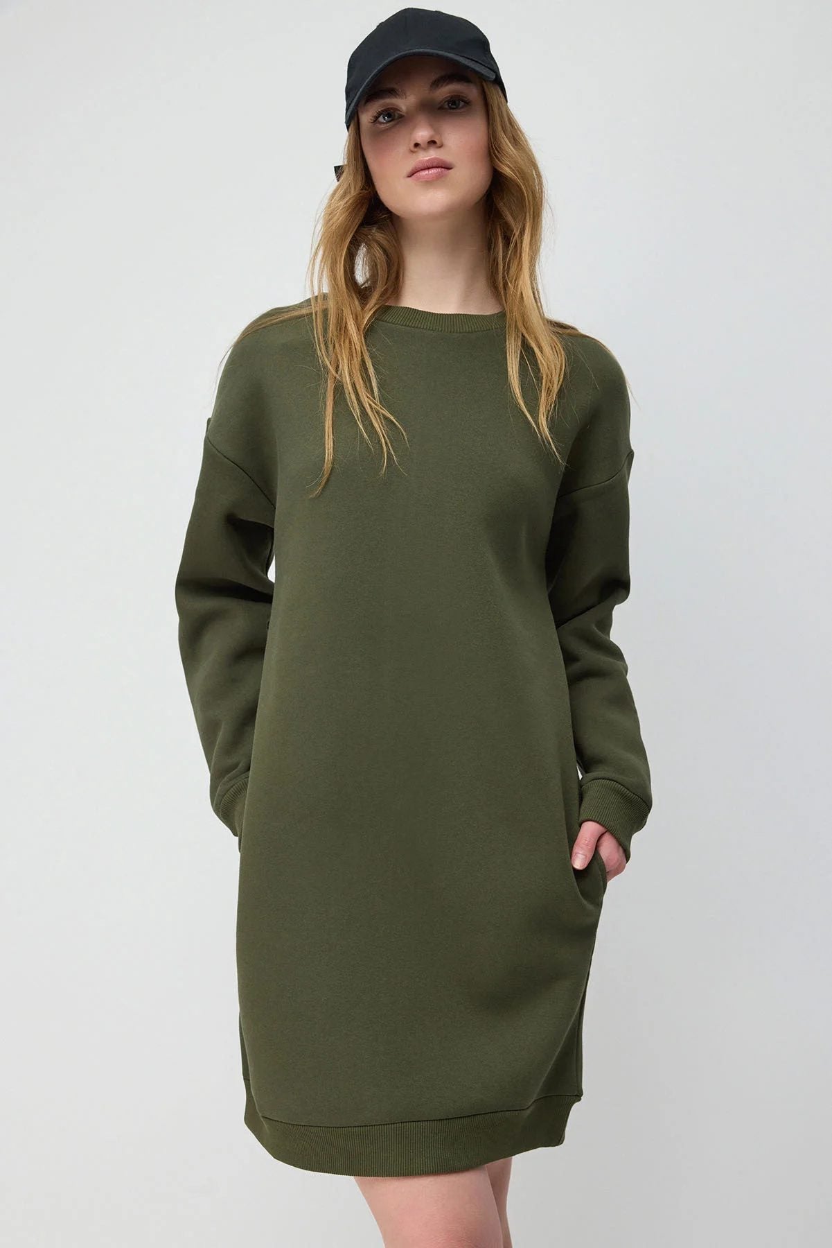 Baumwoll-Sweatshirtkleid