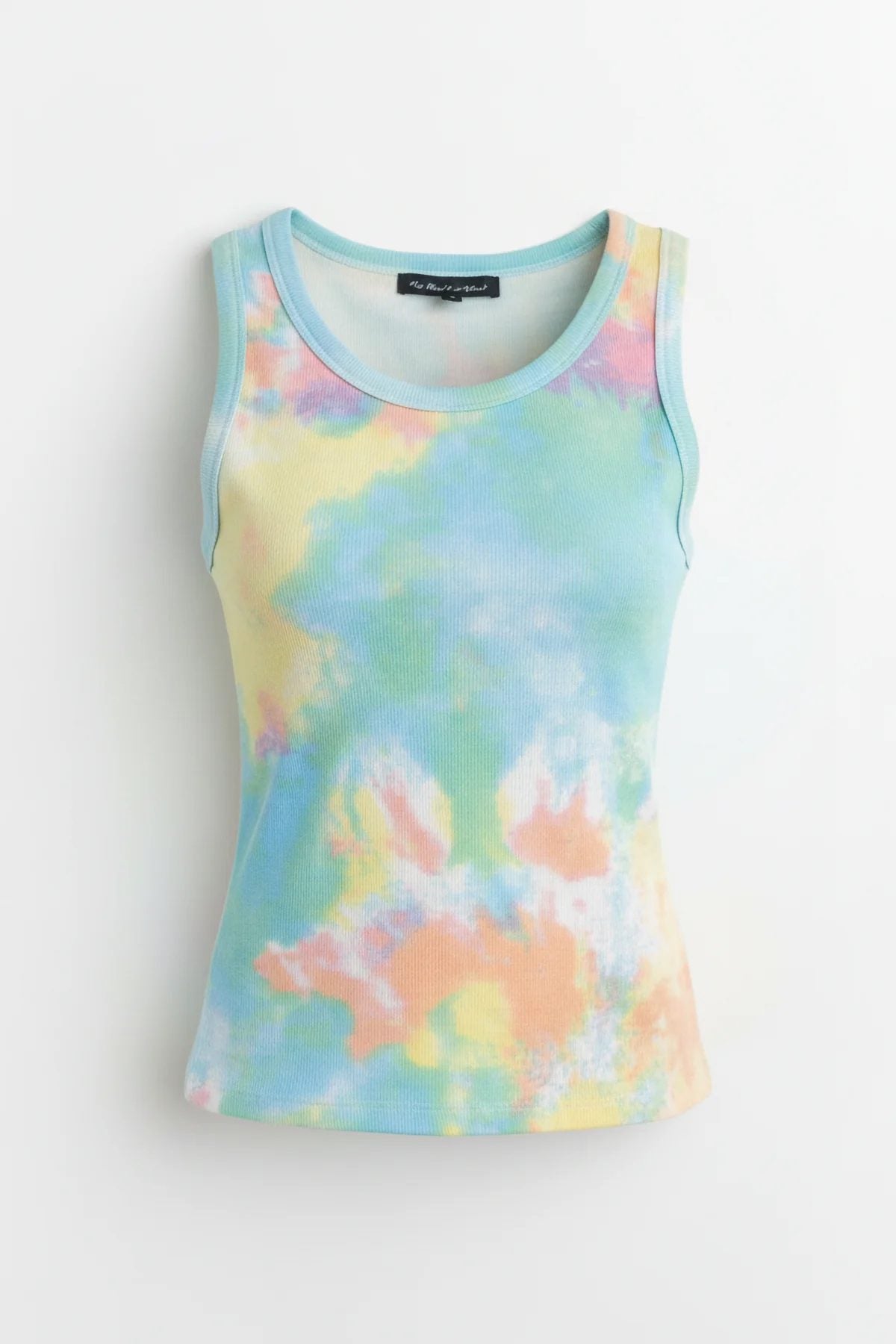 Pastell Batik Muster Ripp-Top