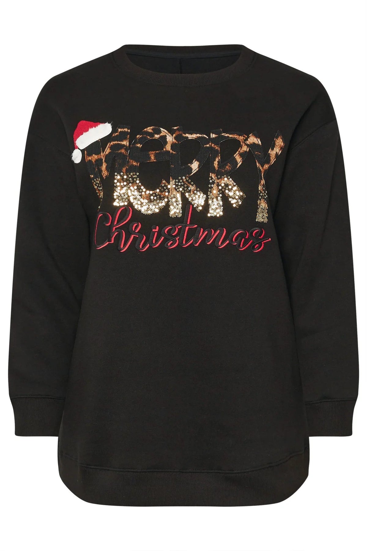 Pailletten-Sweatshirt