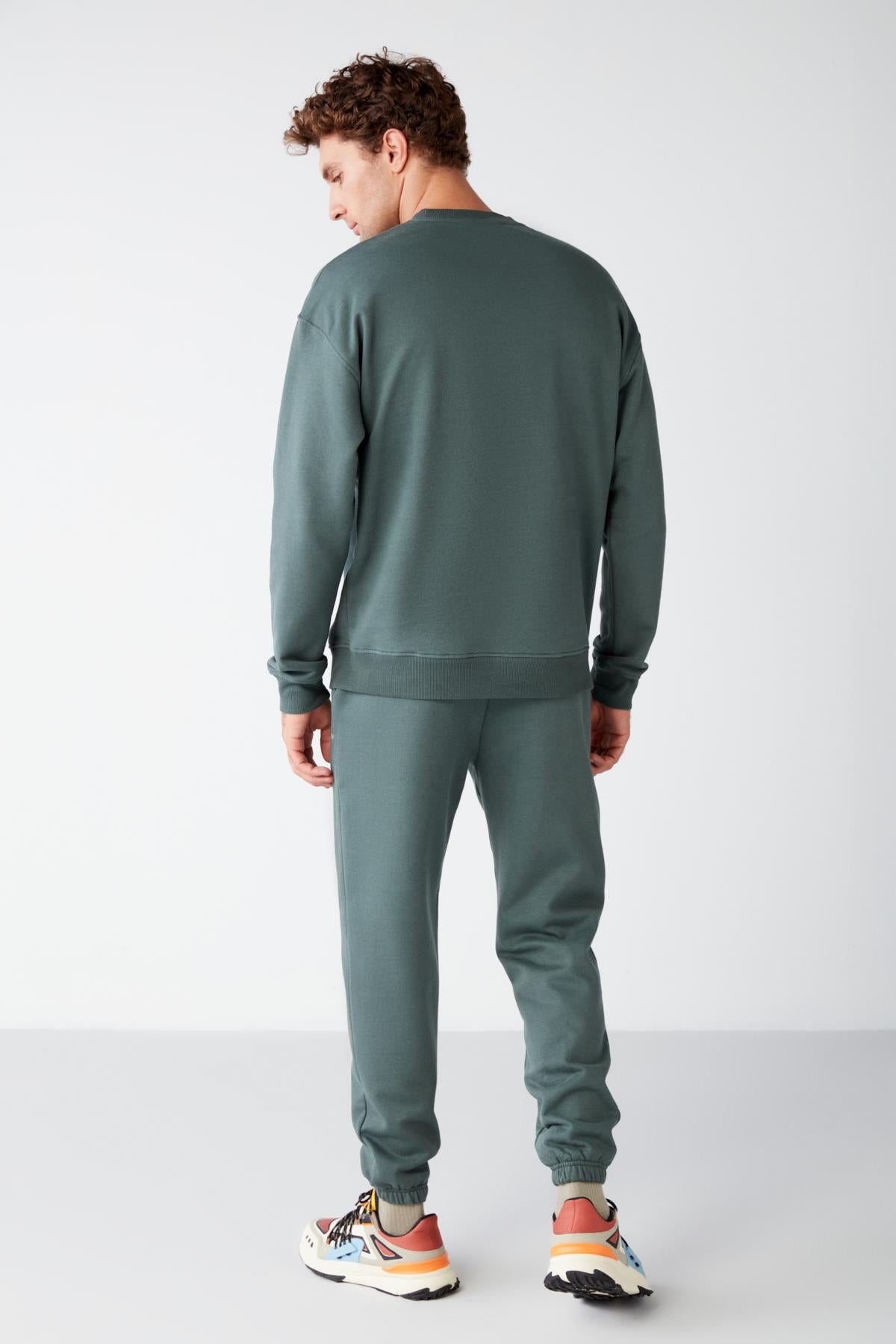 Raırok Herren Beige Fleece Sweatshirt