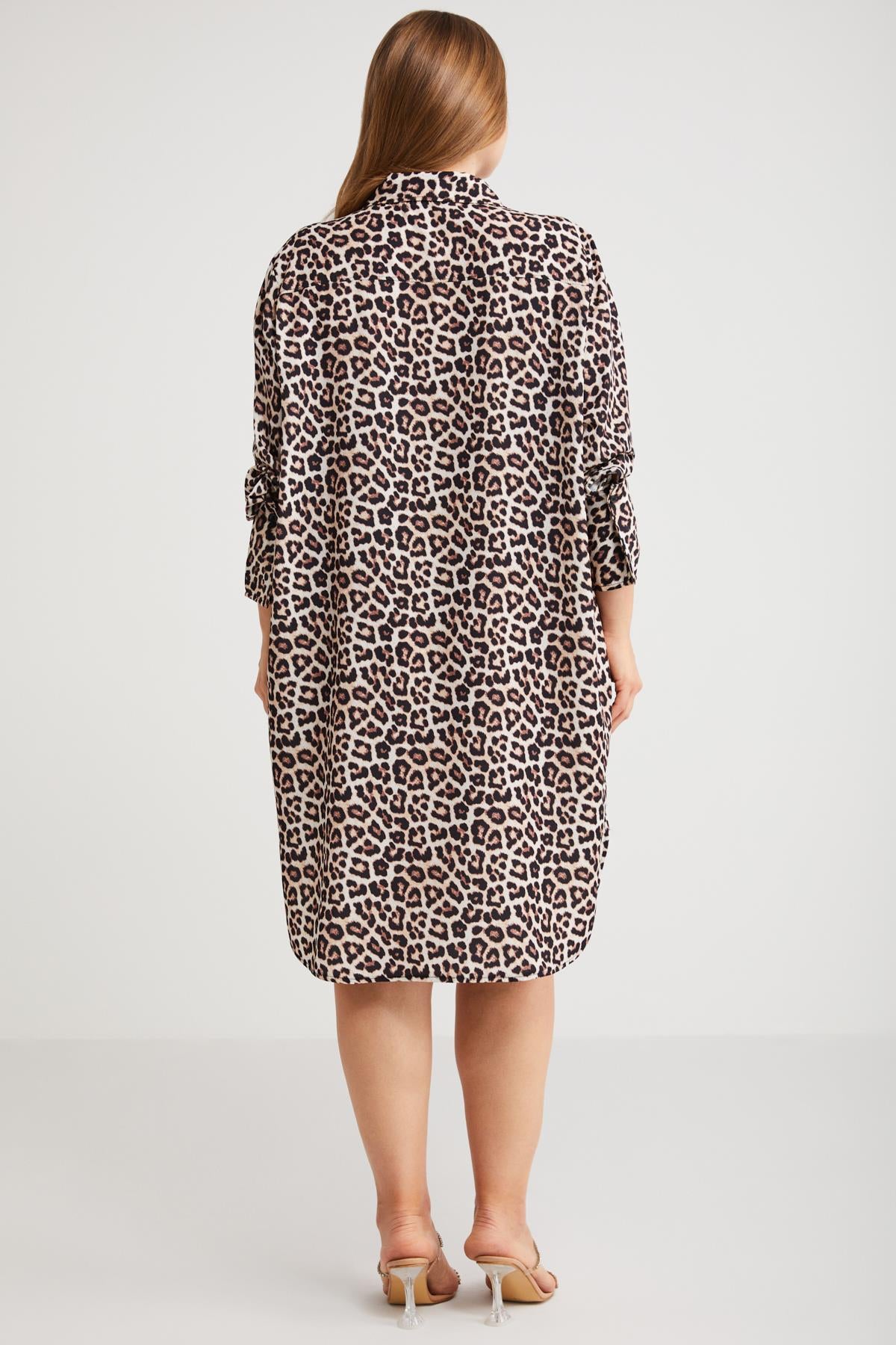 Safari Damenkleid Große Größen