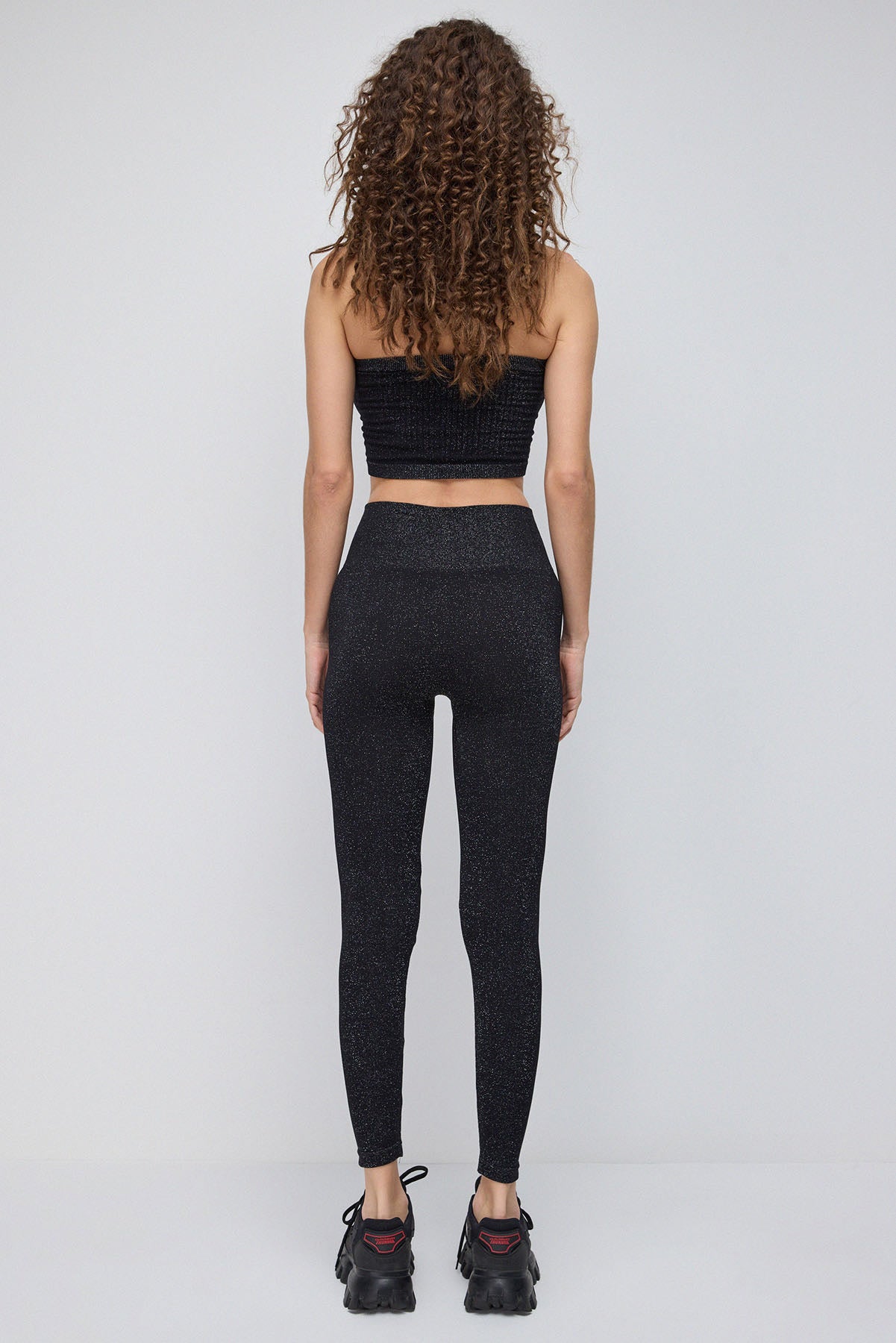 Nahtlose Glitzerleggings
