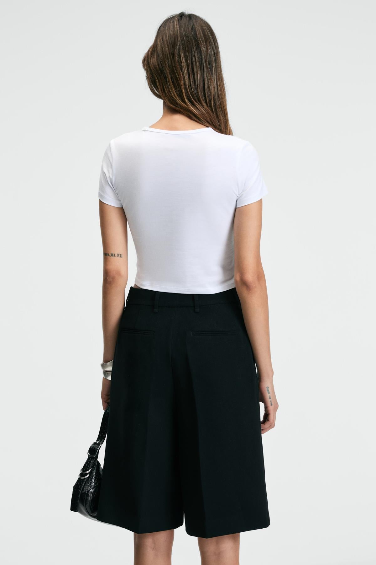 SERAYA Damen Crop-T-Shirt mit Print