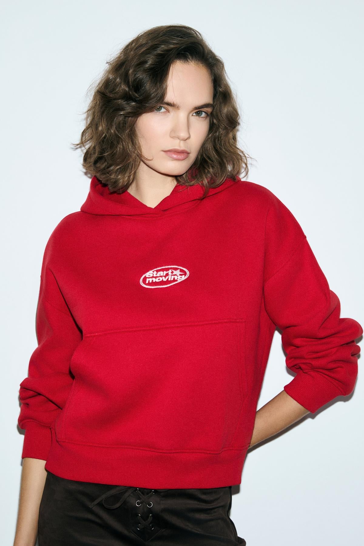Damen Fleece-Hoodie Sweatshirt