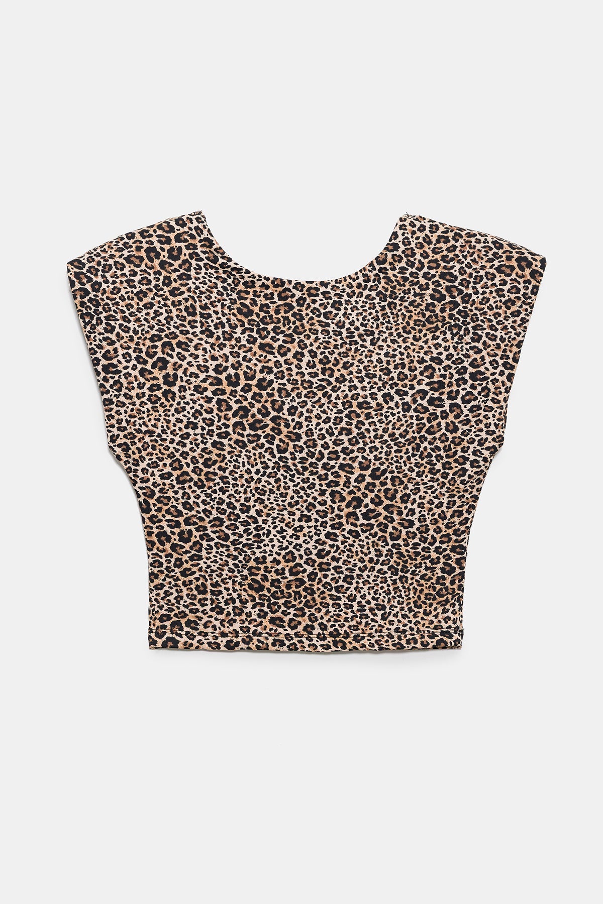 Leopardenmuster-Body mit rückenfreiem Design