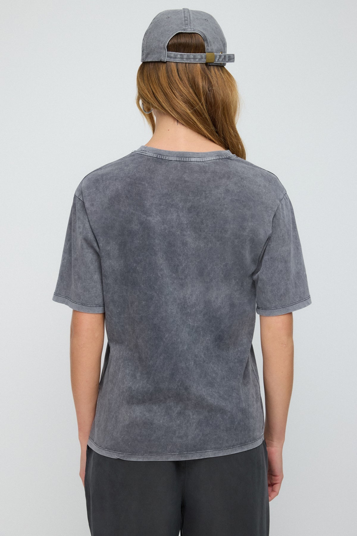 Einfaches T-Shirt mit Slogan-Aufdruck