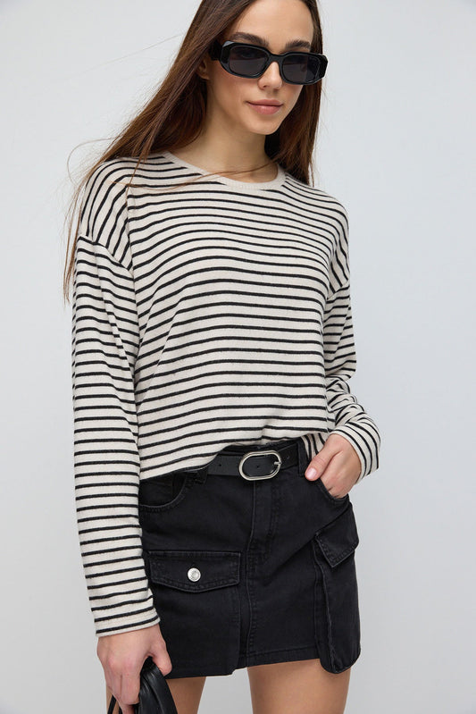 Basic-Bluse mit weichem Griff