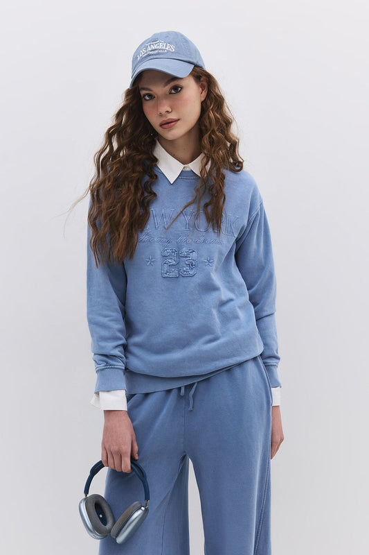 Sweatshirt mit Rundhalsausschnitt