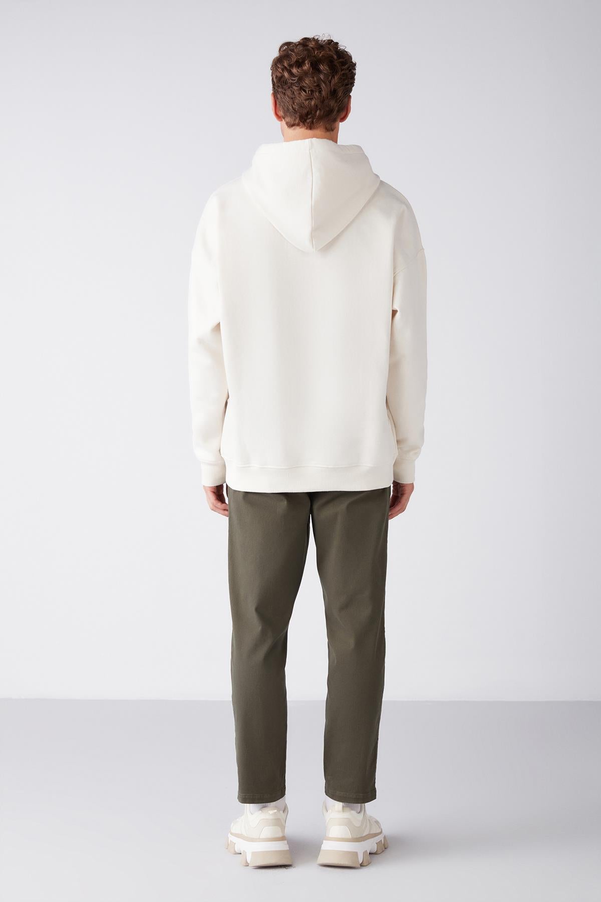 STEVE Herren Oversize Kapuzenpulli