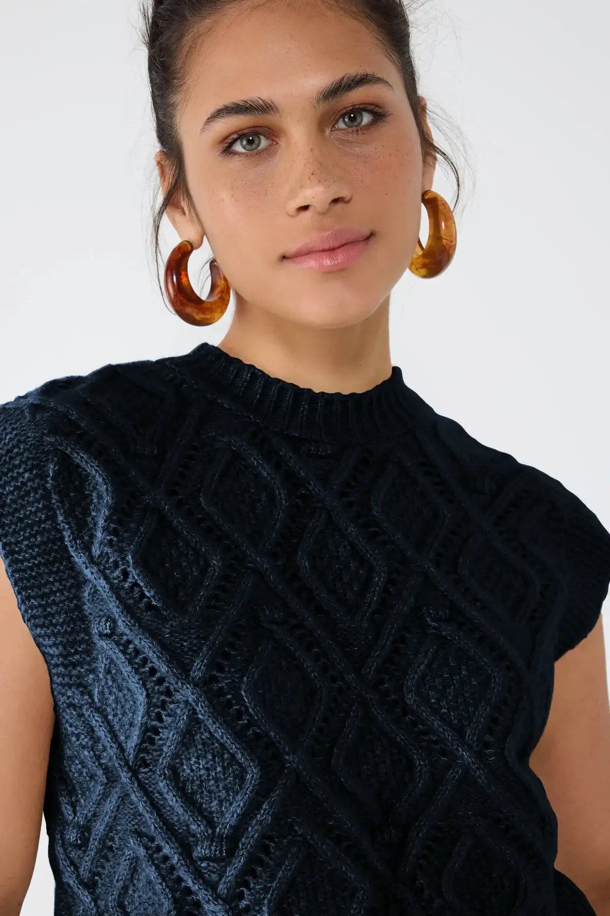 Ärmelloser Pullover