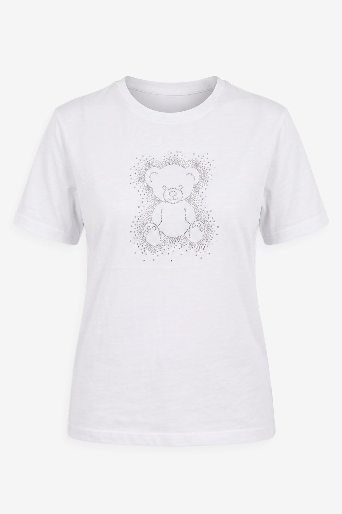 Stein-Detail Übergröße T-Shirt