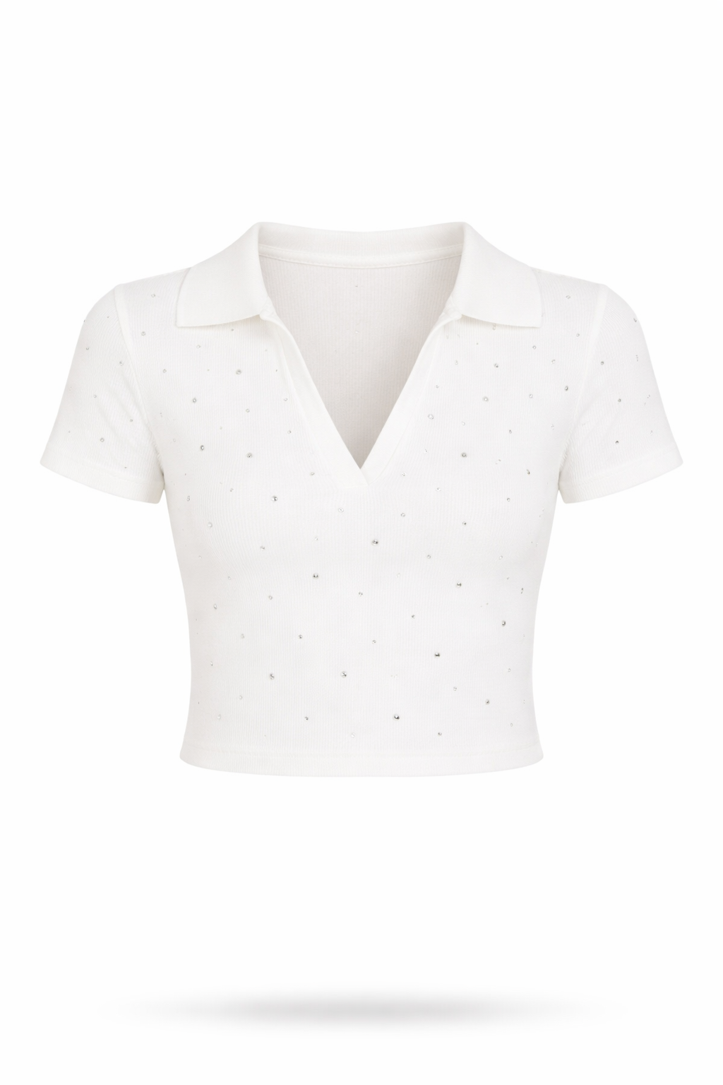 Poloshirt mit Steindetails