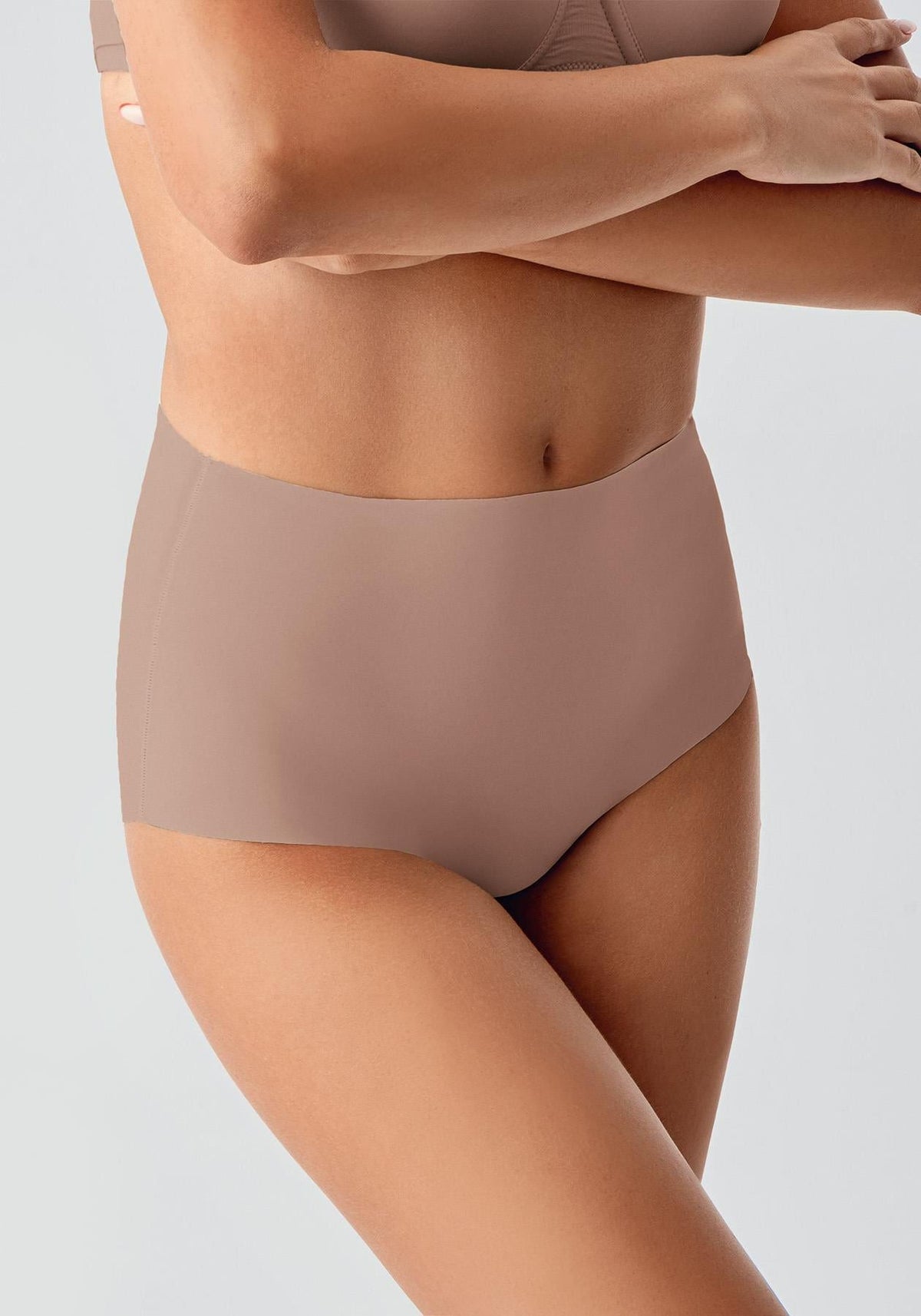 Übergröße Rutschfeste Hohe Taille Laser-Slips