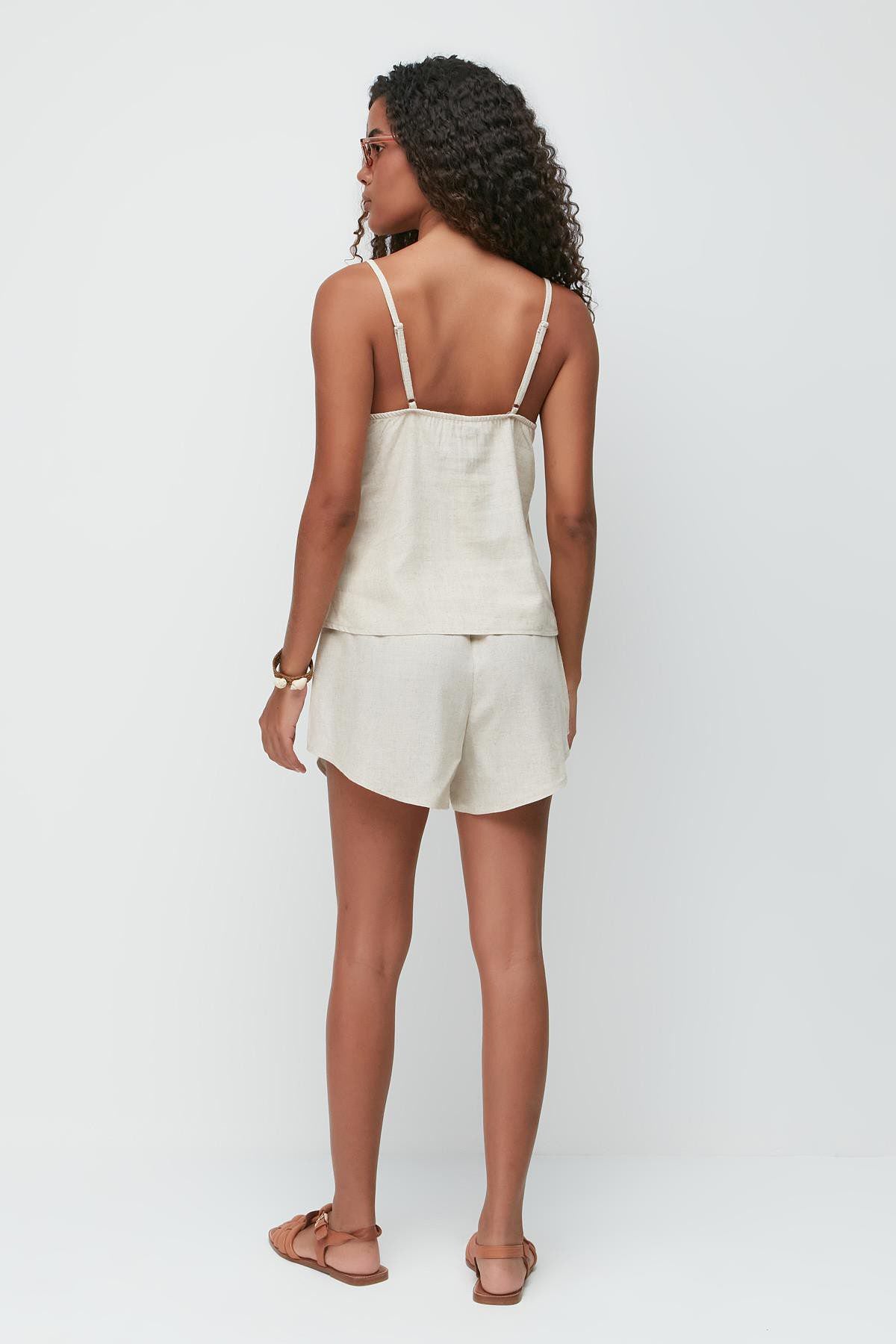 Schickes Spitzen Tank & Shorts Set