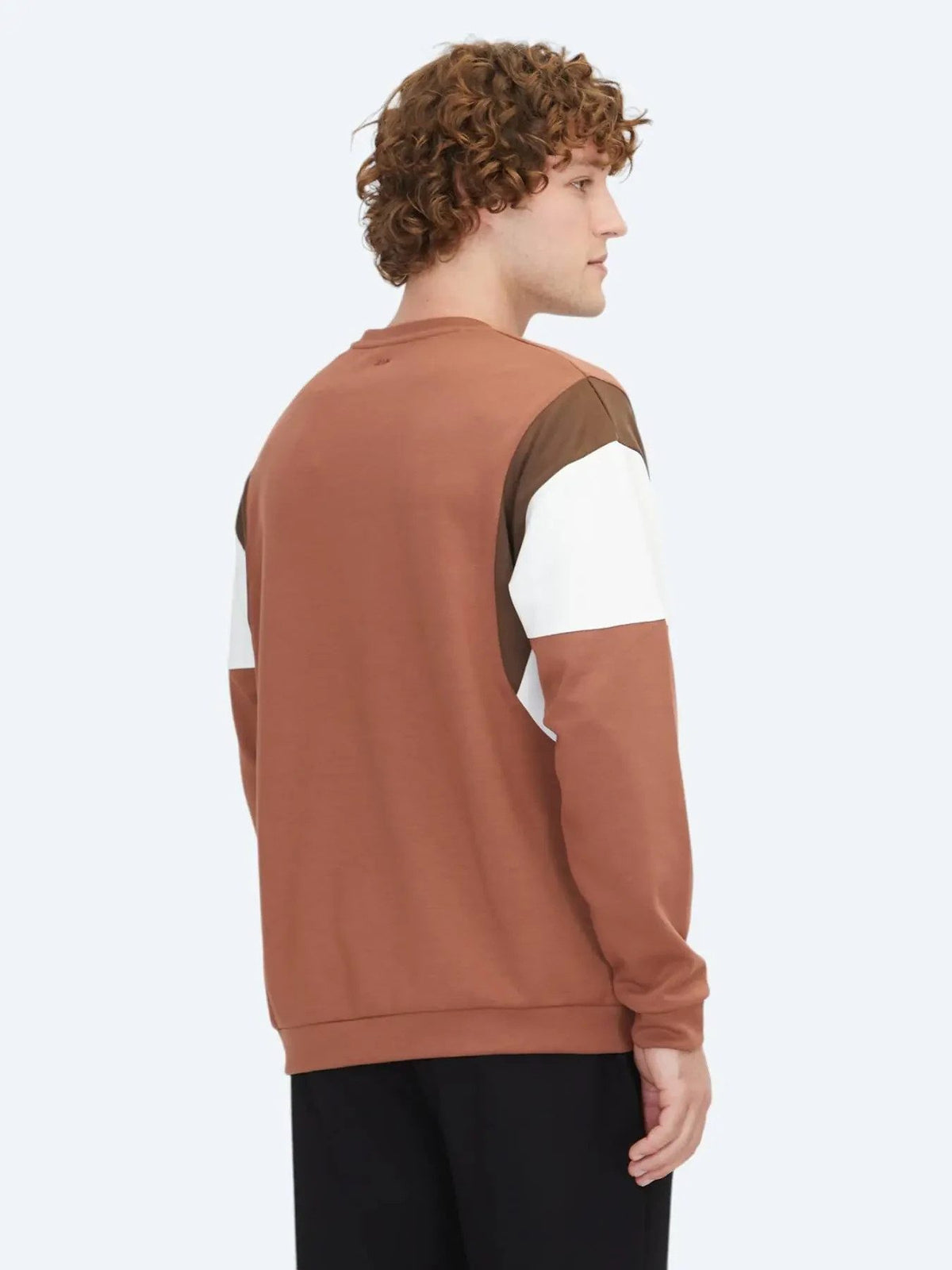 Rote Rundhals Sweatshirt