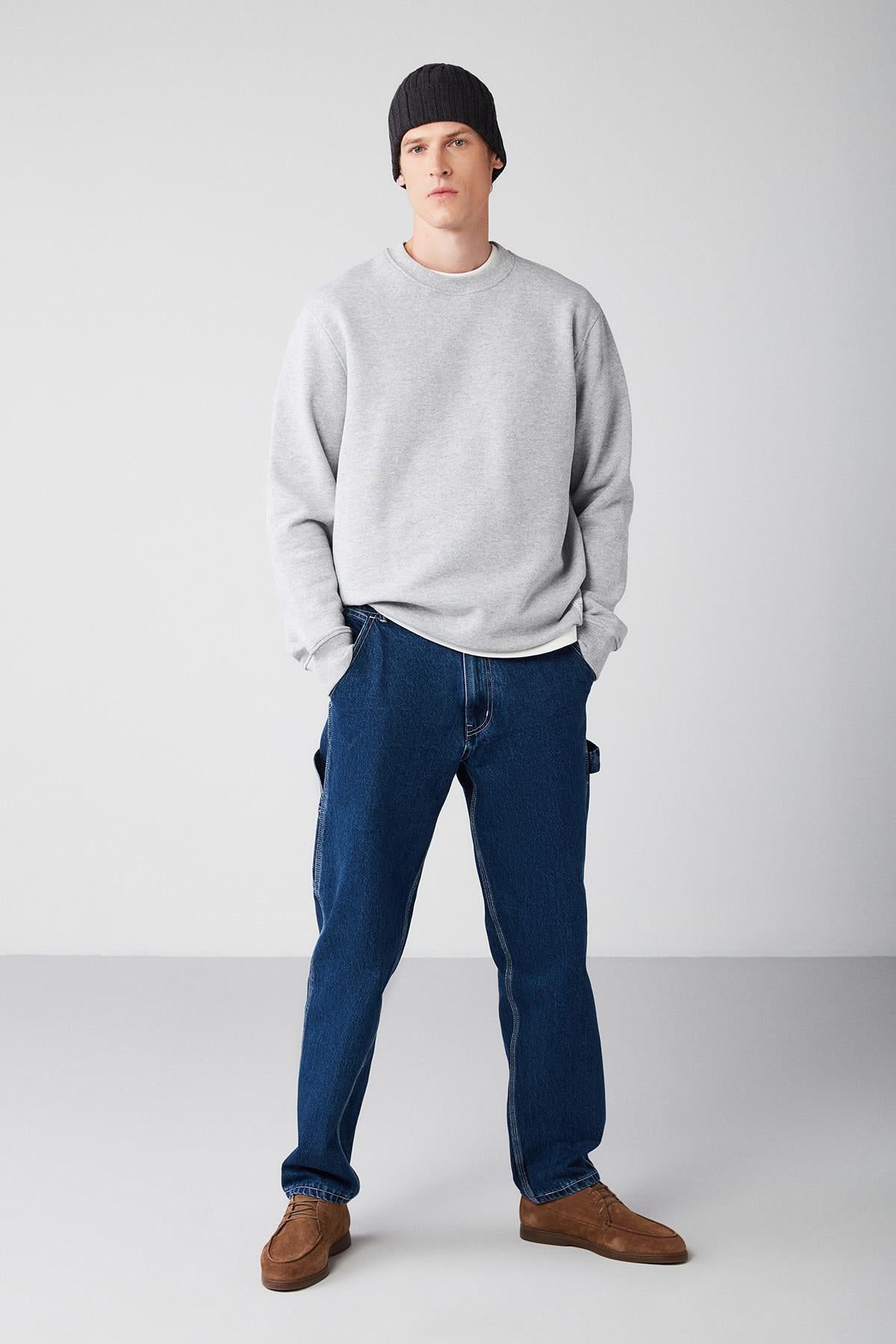 TRAVIS Herren Bio Regular Sweatshirt