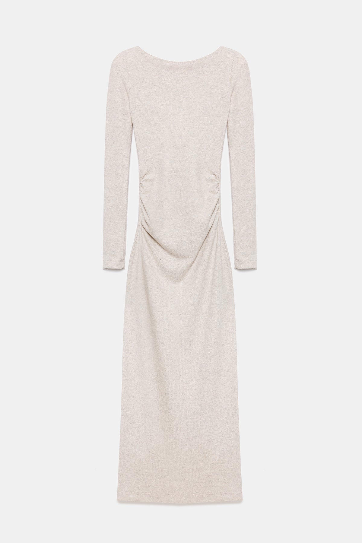 Langärmeliges, schlichtes Midikleid