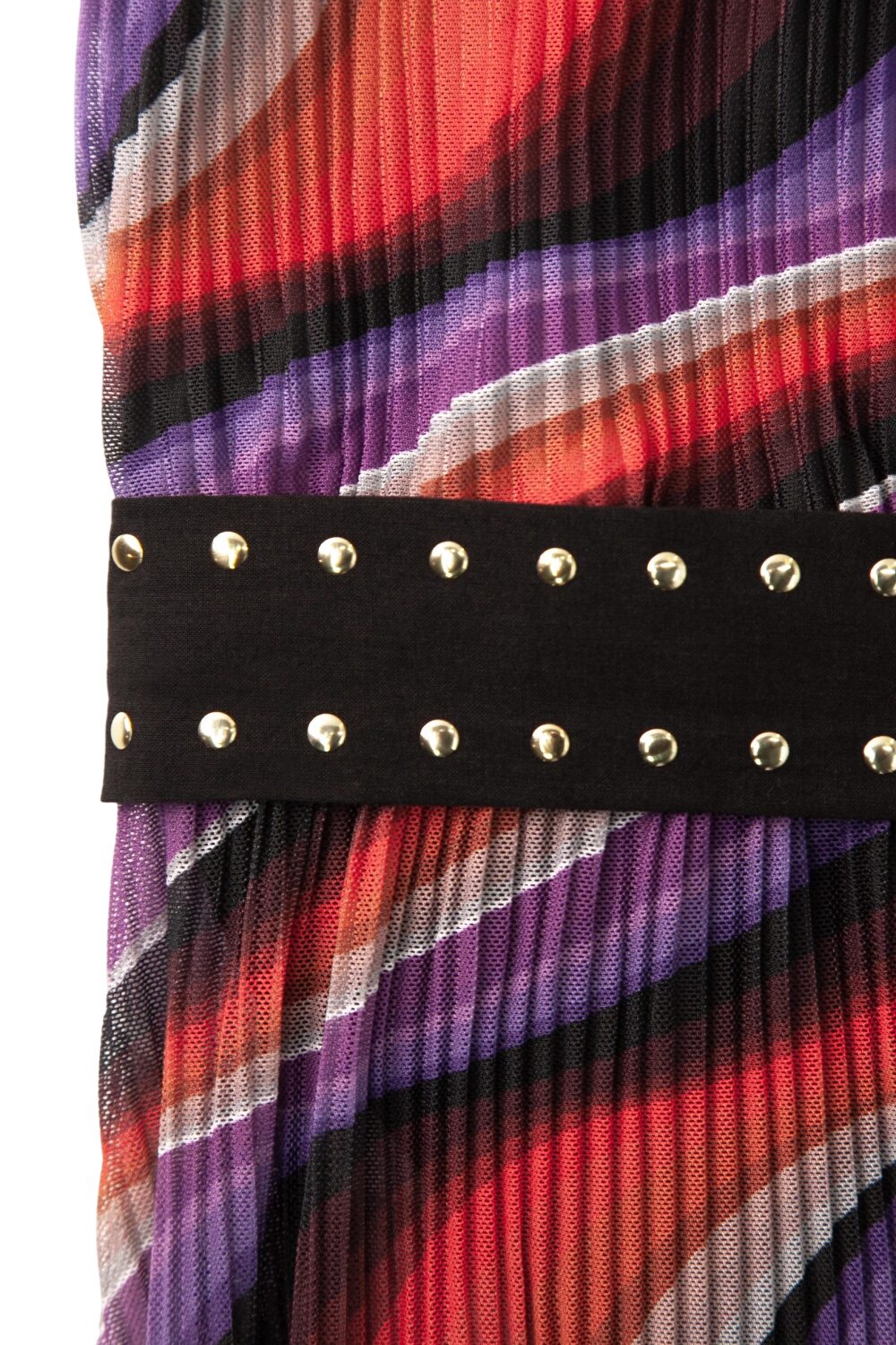 V-Ausschnitt Gürteldress Midi gefüttert