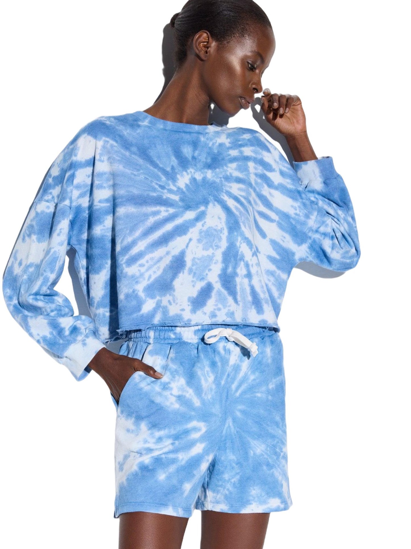 Langarm-Sweatshirt mit Rundhalsausschnitt