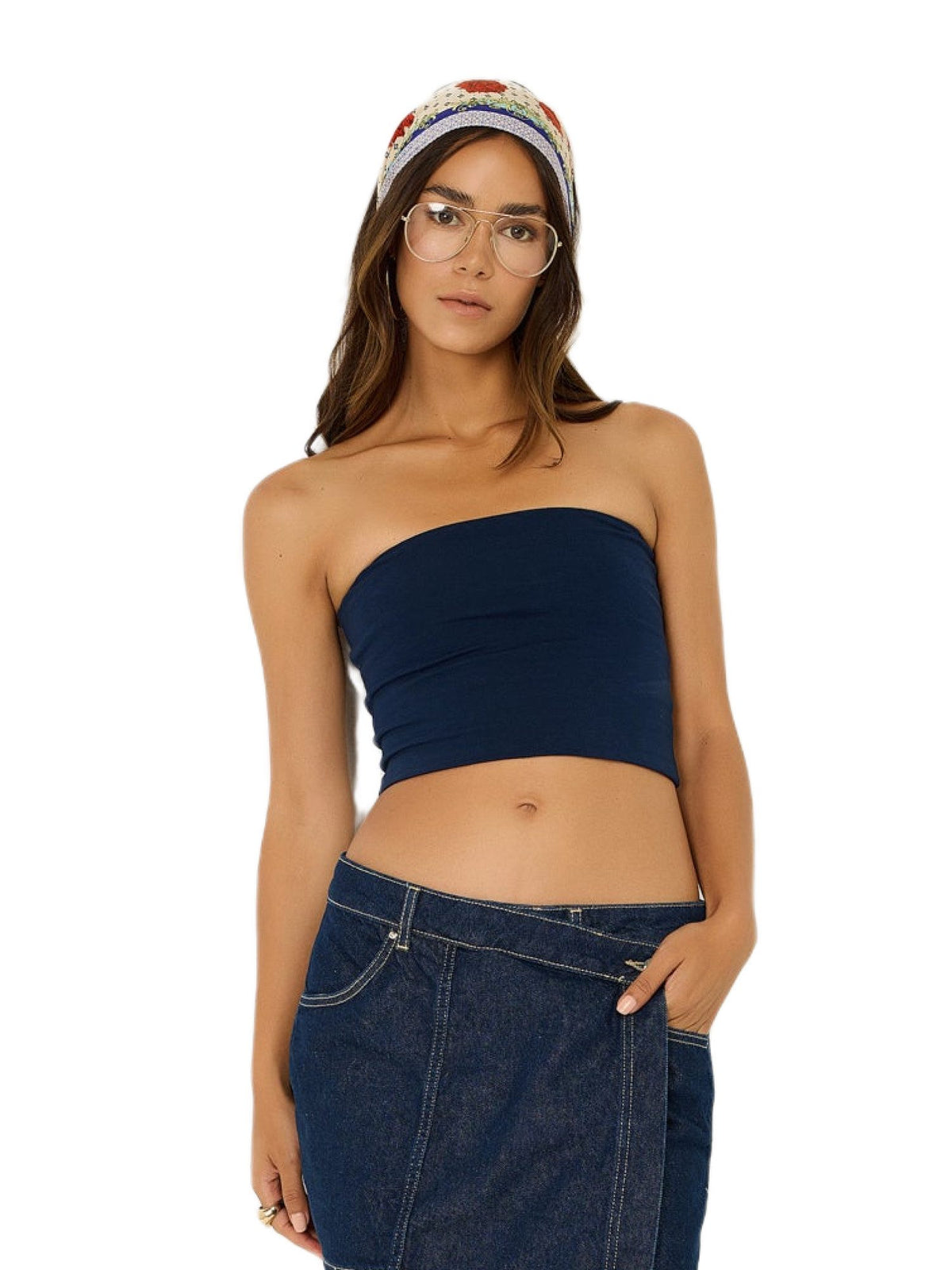 trägerlose Bluse
