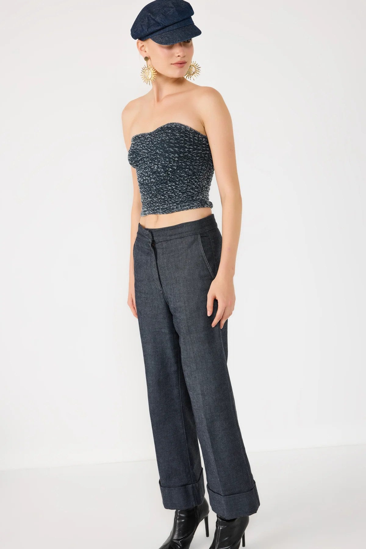 trägerlose Bluse