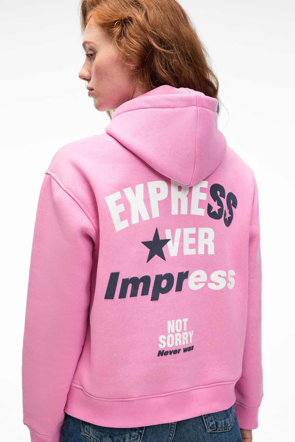 YUMEA Damen Kapuzensweatshirt