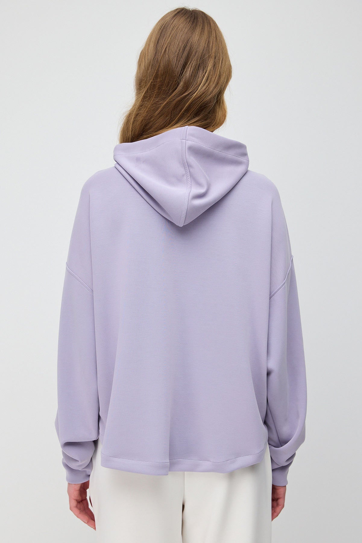 Sweatshirt mit Taschen und halbem Reißverschluss