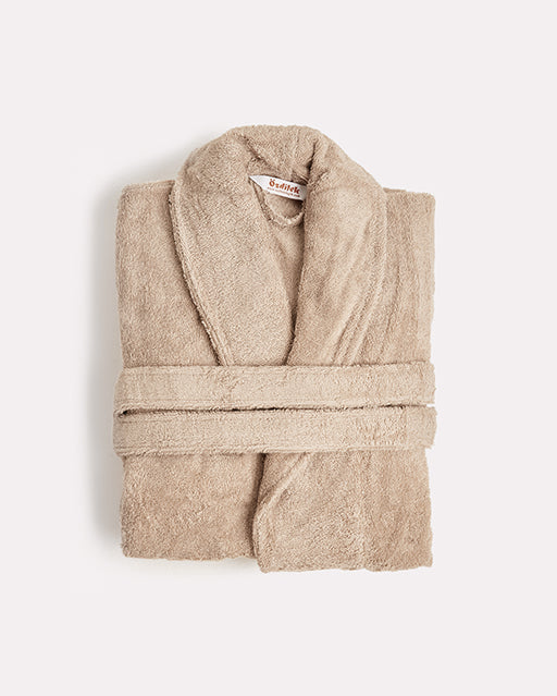 Spa Cotton Bathrobe - Beige - Ocoza Spa Cotton Bathrobe - Beige - Ocoza