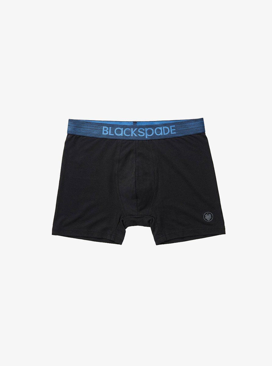Herren Boxer Shorts 3er-Pack - Grau Blau Schwarz