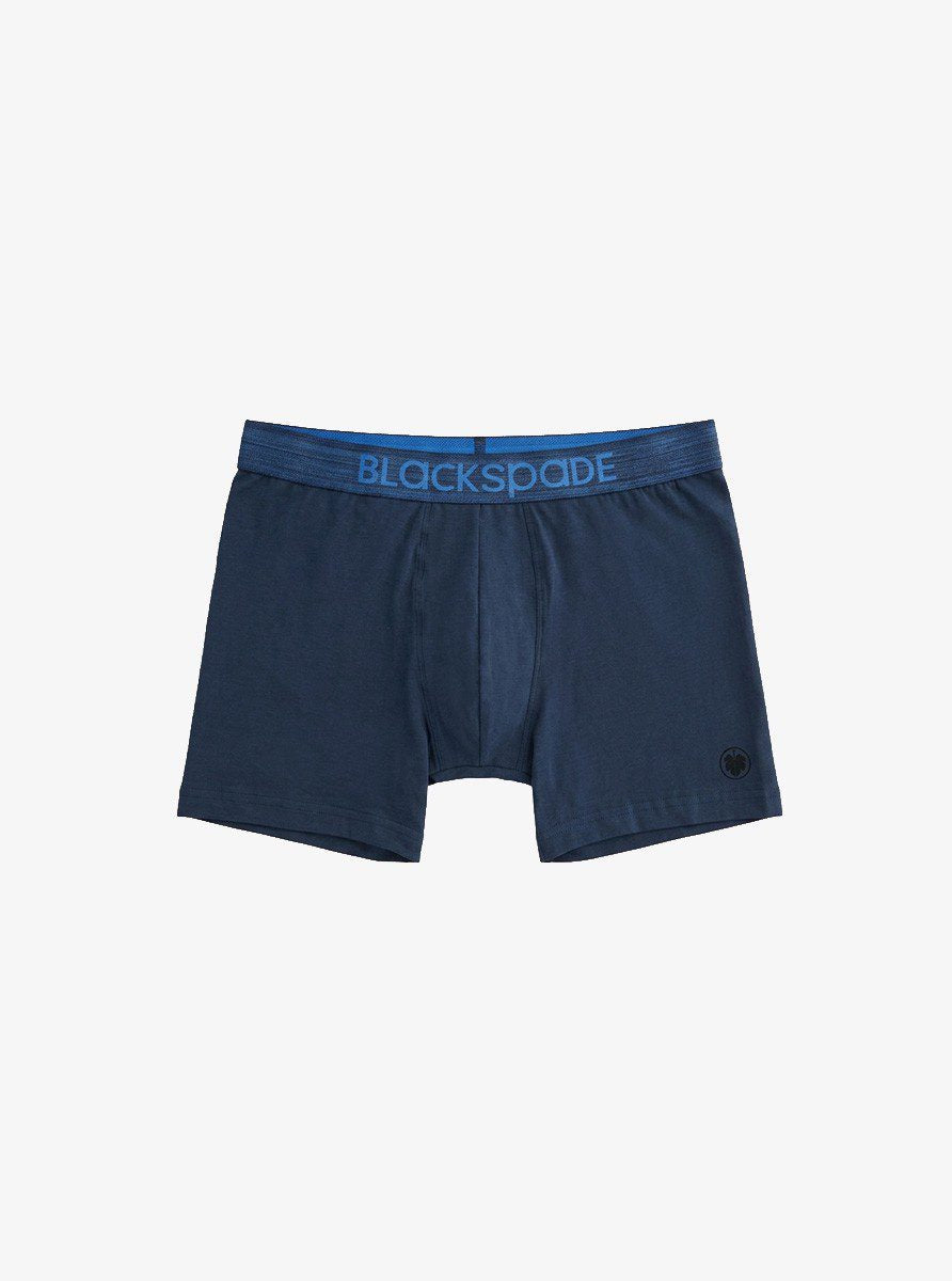 Herren Boxer Shorts 3er-Pack - Grau Blau Schwarz