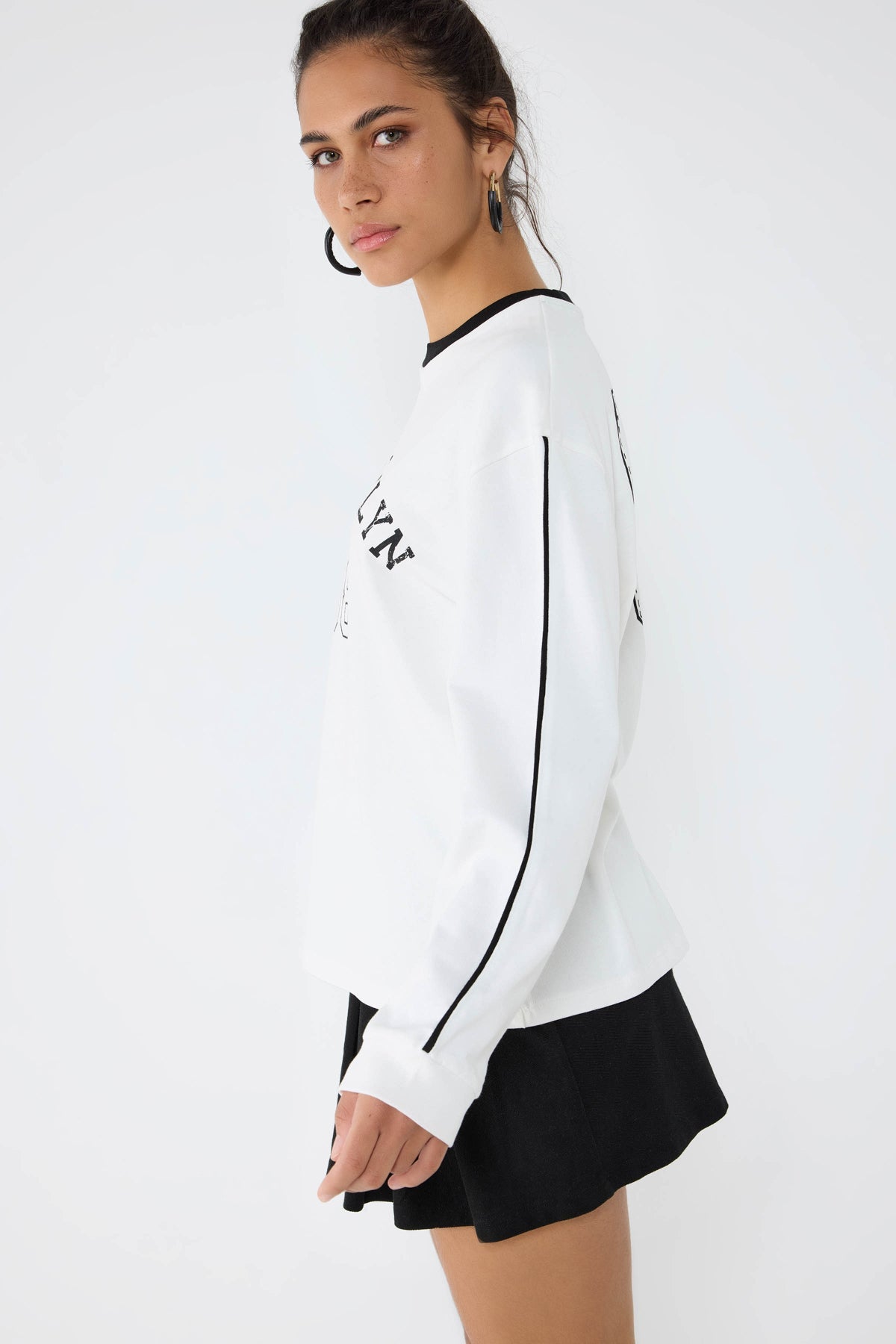 Bedrucktes Basic-Sweatshirt