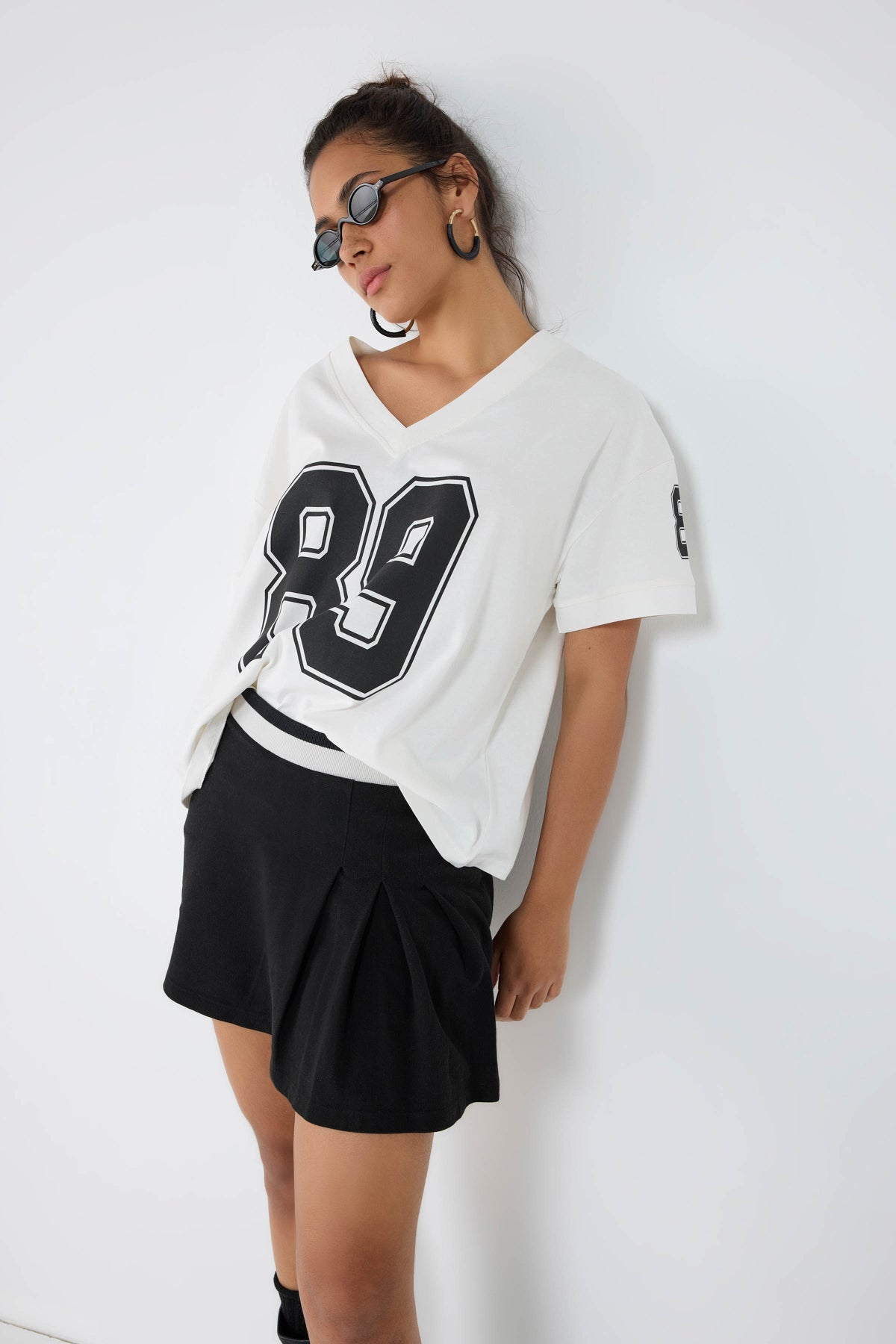 Bedrucktes Basic-Sweatshirt
