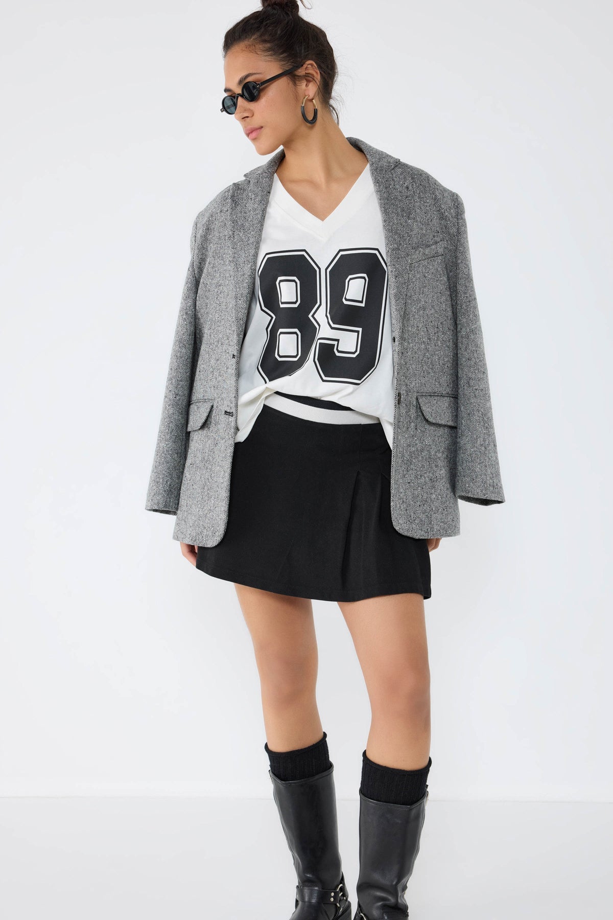Bedrucktes Basic-Sweatshirt
