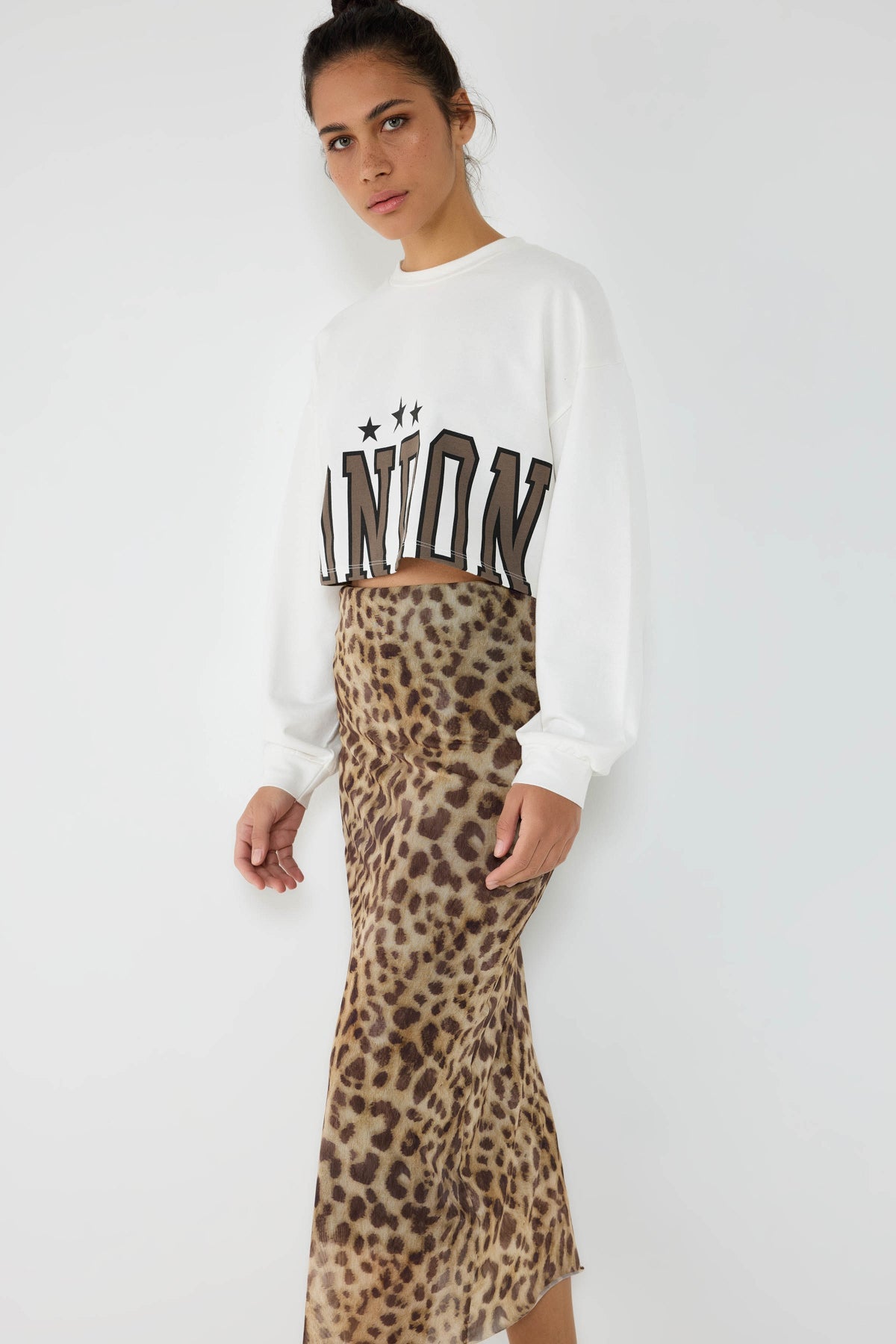 Bedrucktes Basic-Sweatshirt