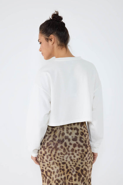 Bedrucktes Basic-Sweatshirt