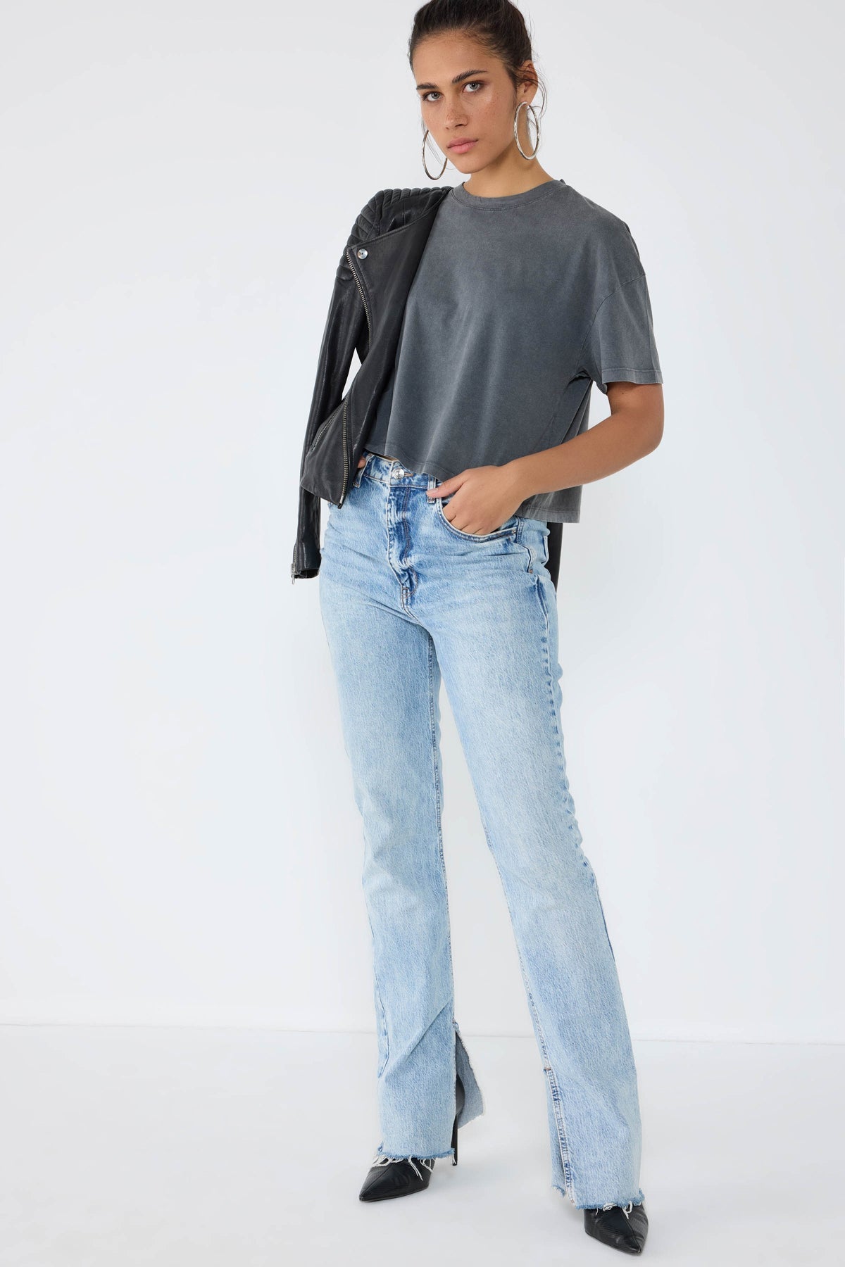 Basic-T-Shirt mit Rundhalsausschnitt